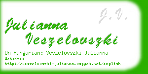 julianna veszelovszki business card